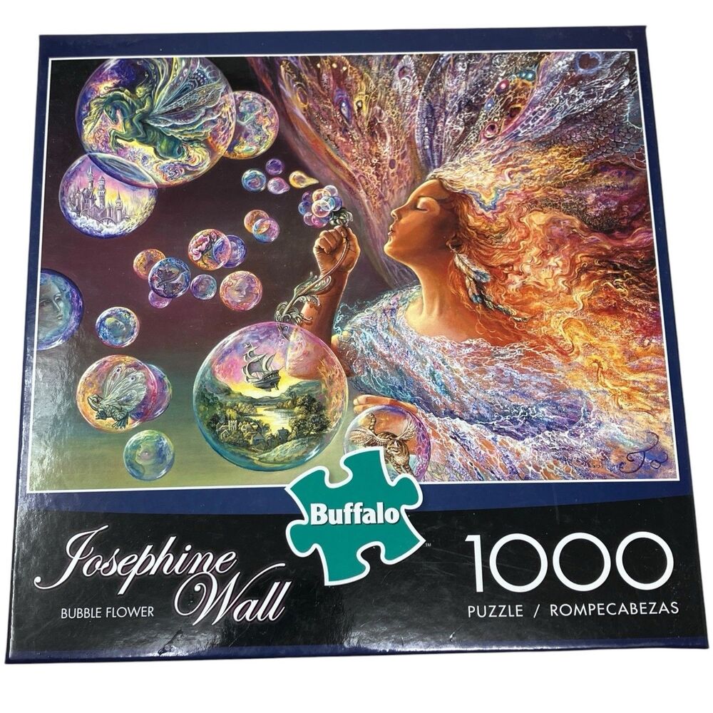 Buffalo Games Jigsaw Puzzle Josephine Wall Bubble Flower 1000 Piece Fantasy Art